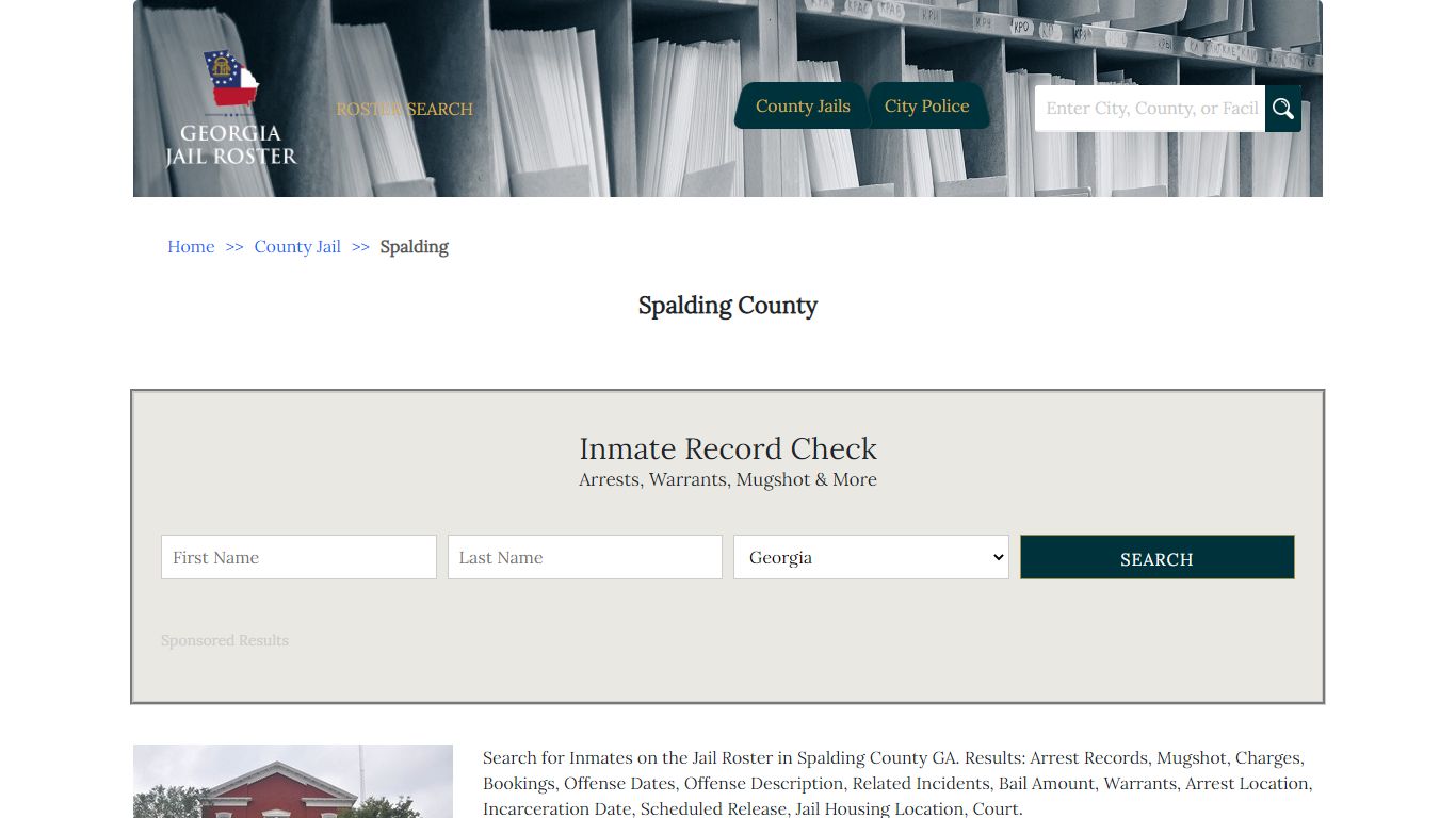 Spalding County - Georgia Jail Inmate Search