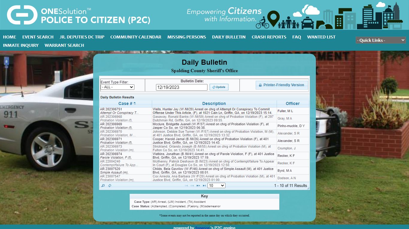 Spalding County Sheriff's Office P2C